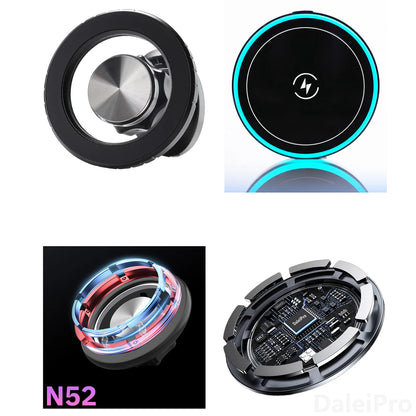 For Toyota Prado LC250 250 2024 2025 Multifunctional Storage Box Dual Phone Holder Car Magnetic Phone Holder Magsafe Charger