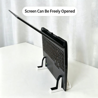 Laptop Vertical Stand Dual‑Use Desktop Holder With Anti‑Slip Strip For Laptop Tablet Phone Space‑Saving Upright Support Bracket