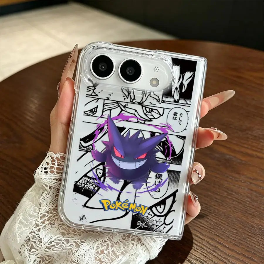 Retro Anime P-okemons Transparent Soft Phone Cover Case for Apple iPhone Duo 18Pro Max 18 Pro