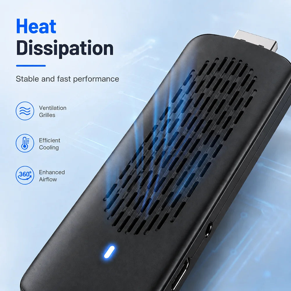 4K 8K UHD R3+ Streaming TV Stick Android 16, 8GB+128GB Storage WiFi6 Bluetooth 5.0 Built-in Google Assistant
