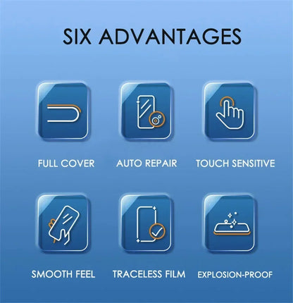 5 Pcs Full Cover Hydrogel Film For Samsung S26 S25 S24 S23 Ultra Plus S24 FE Galaxy A56 A55 A36 A35 A16 A15 Screen Protector