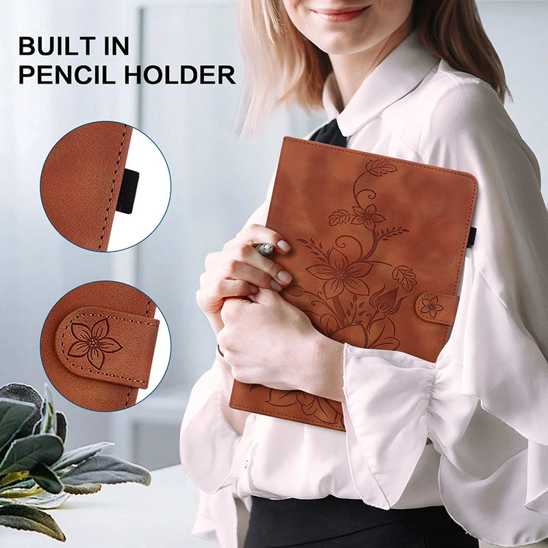 Leather Case for iPad Air 11 13 2024-26 iPad 5th 6th 7th 8th Gen iPad 10.9 2022 11th 2025 Pro 11 2024 9.7 2018 Mini 8 6 Shell