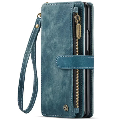Leather Case for Samsung Galaxy Z Fold 8 7 6 Fold 5 4 3 Flip Purse Book Coque Retro Wallet Vintage Card Slots S-pen Holder