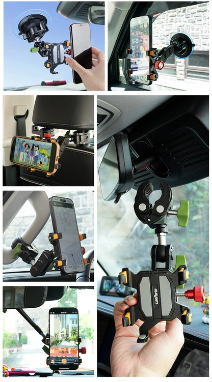 LanParte Universal Car Mount Phone Holder for Dashboard Windshield with Suction Cup Base for iPhone, Samsung, Google, More Phone