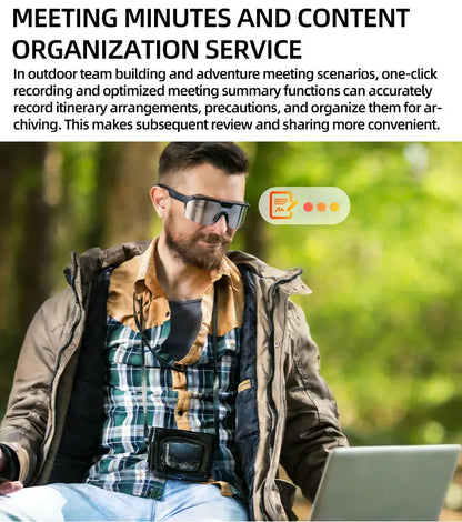2026 New Smart Glasses Translation Travel Cycling Sports Goggles Anti Blue Light Click Take Photos Videos Smartglasses Outdoor