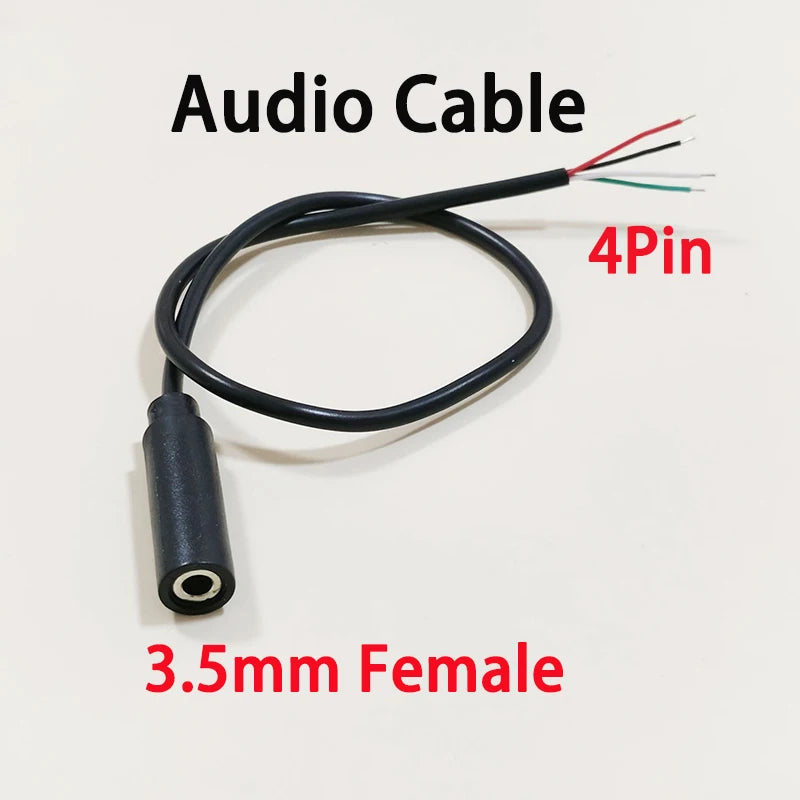 1PC 2.5mm 3.5mm Mono Stereo Male Female Plug Jack Connector 2/3/4Pin AUX Extension Wire DIY Audio Earphone Mic Repair Cable