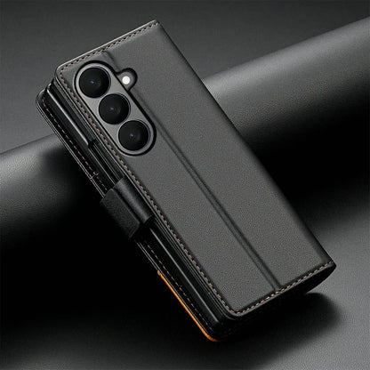 Luxury Leather Wallet Cover for Samsung Galaxy Z Fold 7 5G 2025 Flip Case Magnetic Book Business ZFold 3 4 5 6 Fold7 RFID Cover