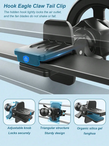 Aluminum Alloy Magnetic Car Phone Holder – 360° Rotation, Compatible with iPhone 12/13/14 Series & All Smartphones