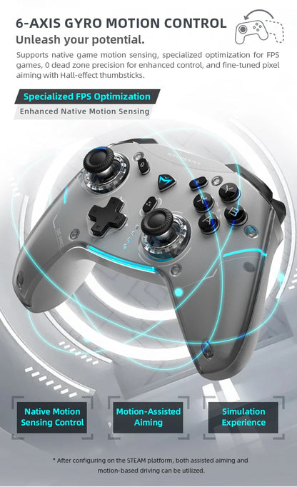 MACHENIKE G5Pro Max SE Gaming Controller With Charging Dock Optional Hall Effect Joysticks Triggers RGB Light Wireless Gamepad