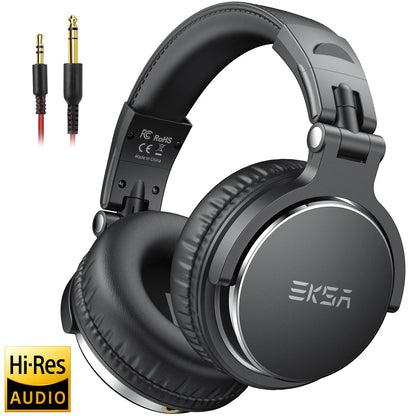 Oneodio EKSA P100 3.5/6.35mm Wired Studio HiFi Headphones Over Ear Professional Hi-Res DJ Monitor Headset With Mic For Guitar