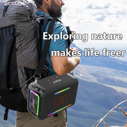 ZEALOT S95 120W Portable Bluetooth Speaker High Volume Waterproof 24000mAh Wireless TWS Subwoofer Suporrt USB/TF/AUX RGB Light.