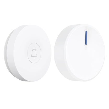 Outdoor Waterproof Circular Self Generating Wireless Doorbell Compatible With Ac 110v-240v Us/Eu Plug Ultra Long Distance Caller