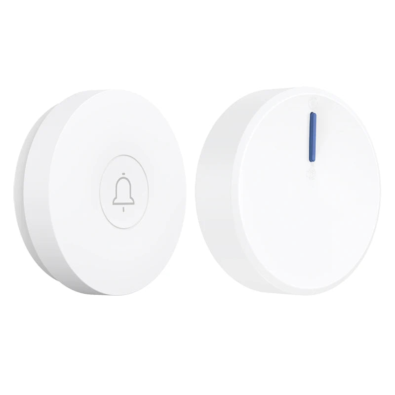Outdoor Waterproof Circular Self Generating Wireless Doorbell Compatible With Ac 110v-240v Us/Eu Plug Ultra Long Distance Caller