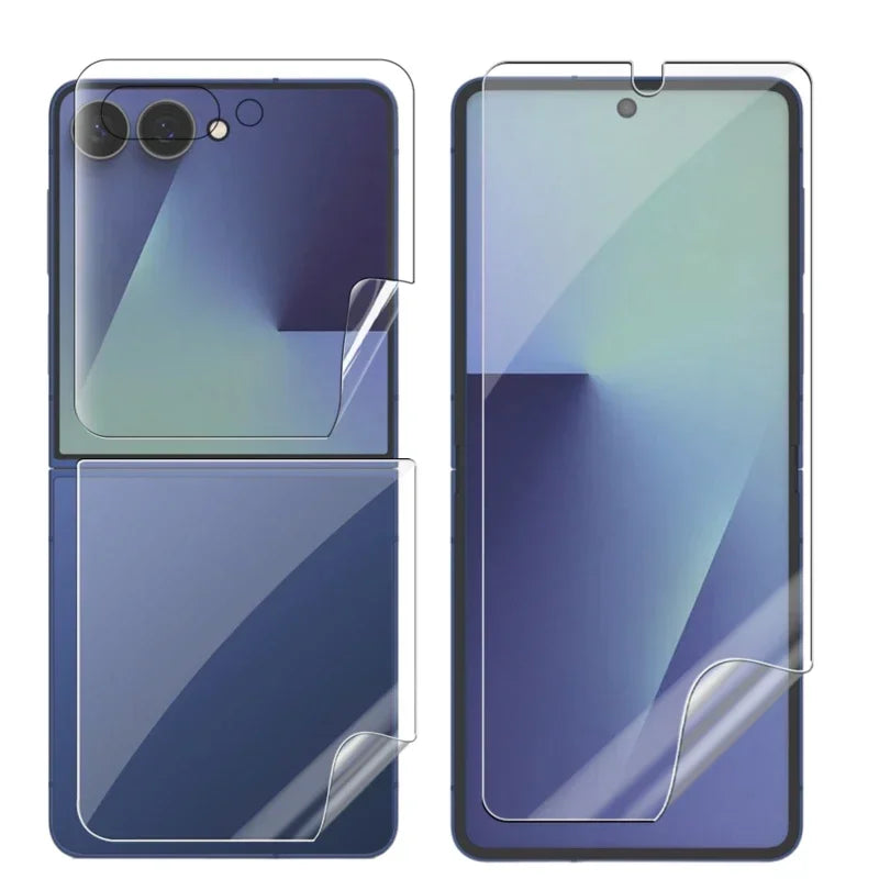 Anti-scratch Screen Protector For Samsung Galaxy Z Flip 7 6 5 Flip7 Flip6 Flip5 Protective Soft Hydrogel Film For ZFlip7 ZFlip6