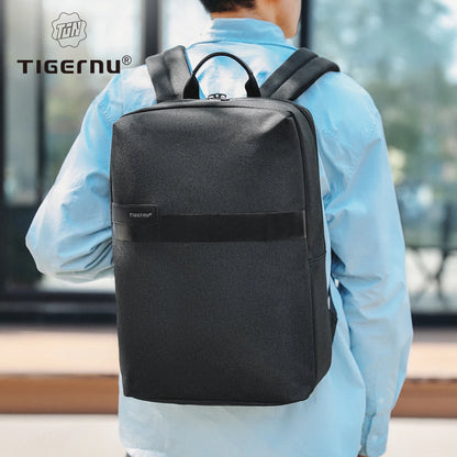 Tigernu Thin Backpack Men Laptop Backpack 15.6inch Bags College School Backpack Slim Backpack Male Travel Backpack USB Knapsacks