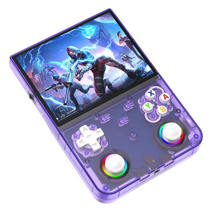 R36 Ultra X Open Source Portable Game Device 4.5 Inch Full‑Laminated IPS Screen Quad‑Core Processor RGB Light Joystick Vibration