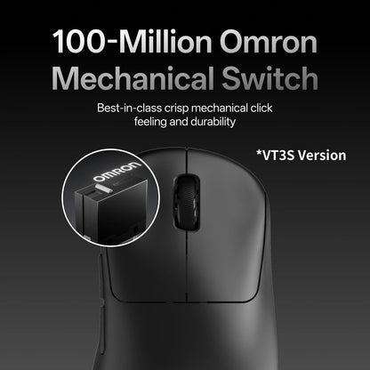 Rapoo VT3S MAX / VT3S Wireless Gaming Mouse 30K/26K DPI True 8K Wireless Polling Rate 49g Lightweight Up to 750 Hour Battery 8 Programmable Buttons On-Board Memory Esports Laptop Gaming Mice Compatible with Windows Mac