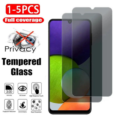 1-5Pcs Privacy Tempered Glass Screen Protector for Samsung Xcover 6 F14 F14 M13 M14 M23 M32 M33 M34 5G Anti-Spy