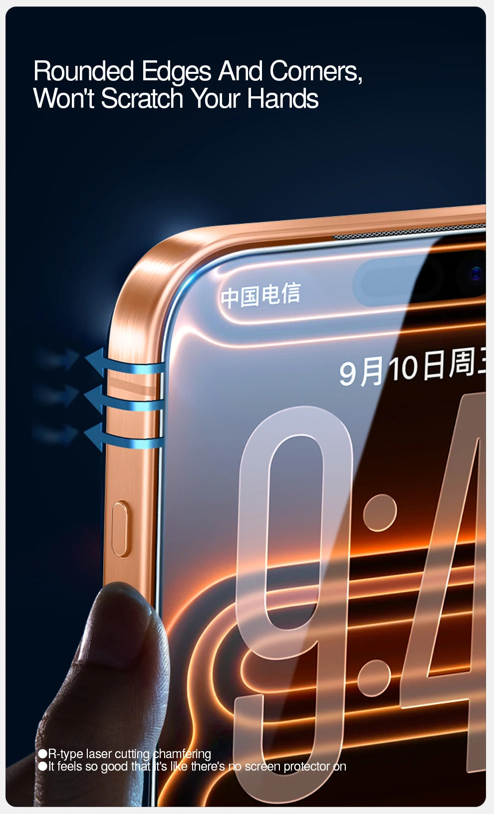 SmartDevil 2/3 pcs Screen Protector HD for iPhone 18 Pro Max 17 Pro 16 Anti-fingerprint Tempered Glass Film for iPhone 16 Pro 15
