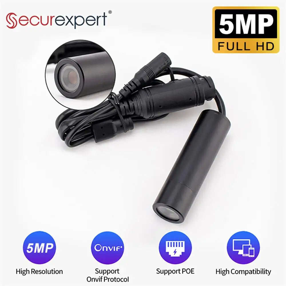 3/5MP Mini POE IP Camera With Onvif Video Surveillance Network Camera with POE Pen-type Video Recorder Motion Detection Camera