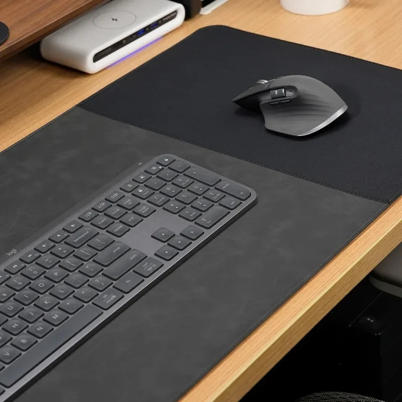 3in1 Large Mouse Pad Double Sided Leather Cork Waterproof Gaming Office Desk Mat Non Slip Computer Desk Pad Accessories Mousepad