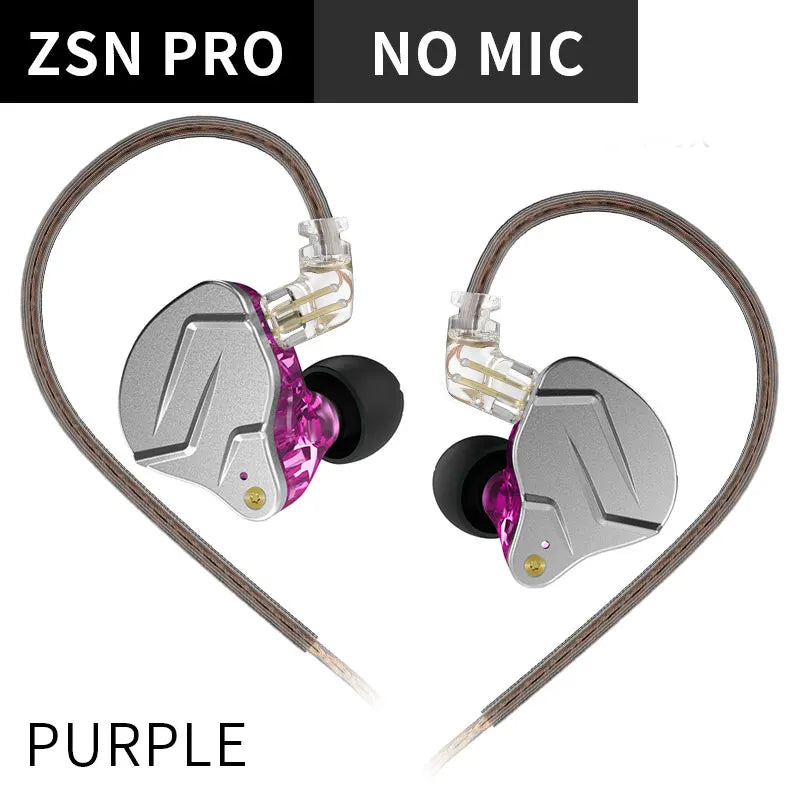 KZ ZSN PRO 1BA+1DD Hybrid technology HIFI Metal In Ear Earphones Bass Earbud Sport Noise Cancelling Headset ZST X AS10 ZS10 ST1