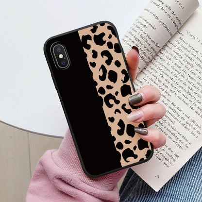 Flowers Funda For Phone Case iPhone X XS MAX XR Capa Soft Silicone Cute Cat Bear Back Cover For iPhone XR Bumper Women Anti-Fall