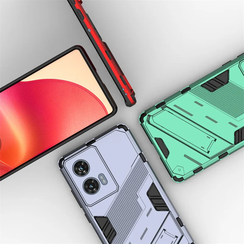 For Motorola Edge 50 Fusion 5G Case Magnetic Armor Shockproof Stand Phone Cases for Moto Edge50 Fusion Edge50Fusion Back Cover