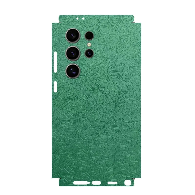 Leather Skin For Samsung Galaxy S26 S25 Ultra Back Film S24 Plus Sticker S23 S22 Protective Decal Wrap Full Back Protector