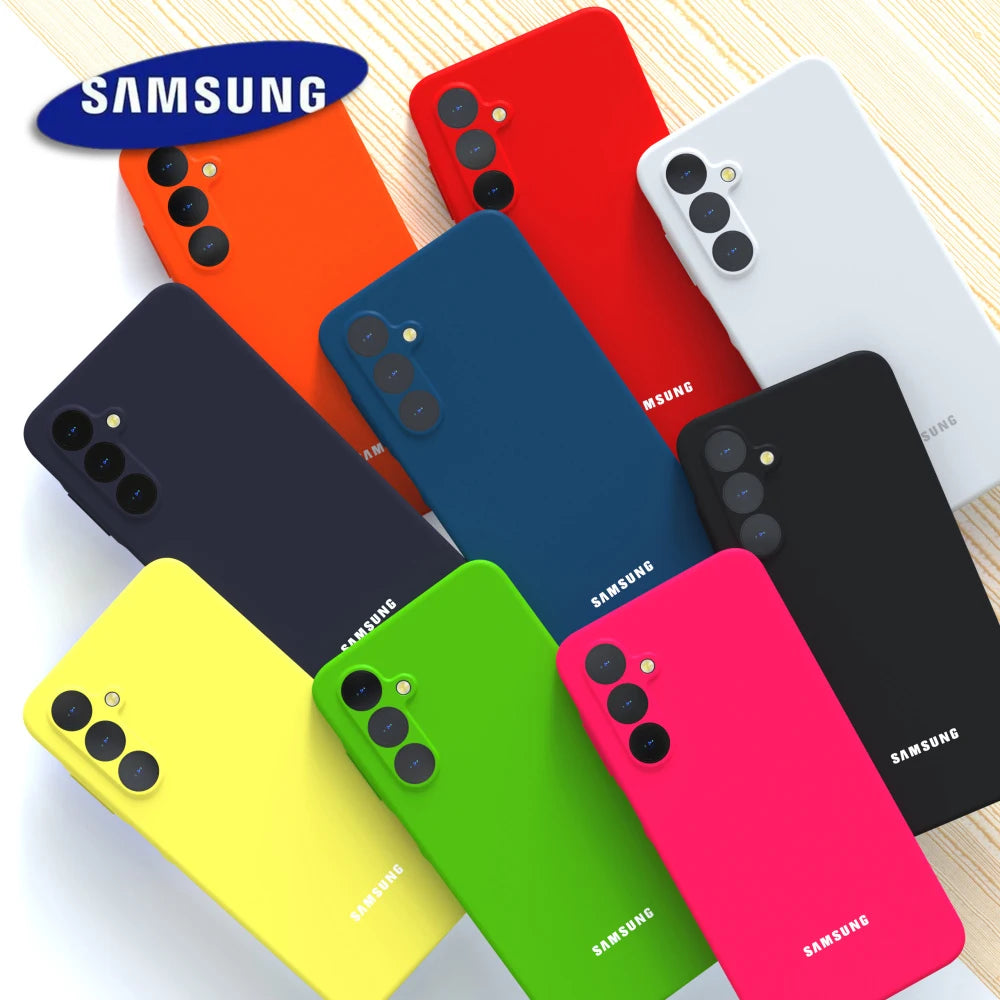Original Liquid Silicone Case for Samsung Galaxy A17 A16 A15 S26 S25 S24 Ultra Plus FE Shockproof Back Cover Phone Accessories