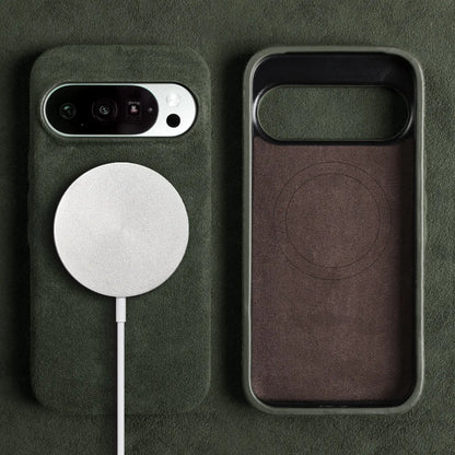 Luxury Magnetic For Google Pixel 10 Pro 9pro 8pro 7pro For ALCANTARA Back Case Artificial Leather Supercar Suede Phone Cover