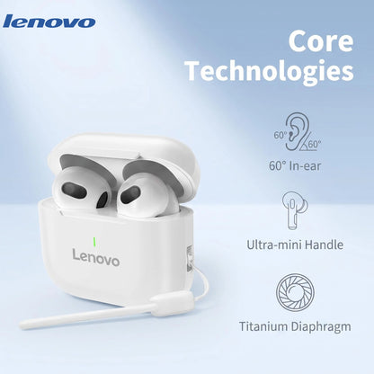 Original Lenovo A6 PRO TWS Wireless Earphone Bluetooth 5.0  HD Calls Touch Control Earbuds Gaming Headphones With Mic