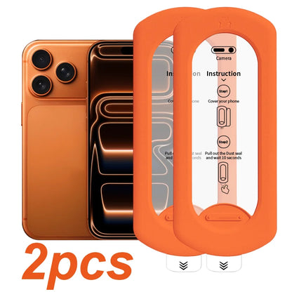 2pcs Screen Protector for iPhone 17 13/14/15/16 Plus/Pro/ProMax Anti Fingerprint Full Cover Installation Tools HD Tempered Glass