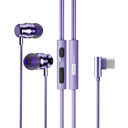 Lenovo YF38 Wired Headphones Type-C/3.5mm With Wire Control In-ear Wired Earphones With Mic For Laptop Computer Tablet Phone