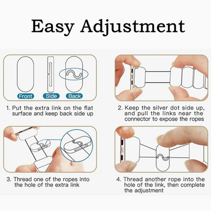 For Samsung Galaxy Watch 9 8 40mm 44mm/Watch 8 Classic 46mm Band Resin Elastic Replacement Bead Bracelets for Samsung Watch 9