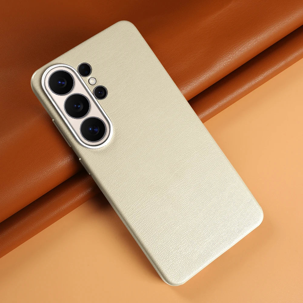 For Magsafe Premium Leather Case for Samsung Galaxy S26 Ultra S26Ultra S26Plus S25 Plus S25Ultra Phone Case Cover Magnetic Coque