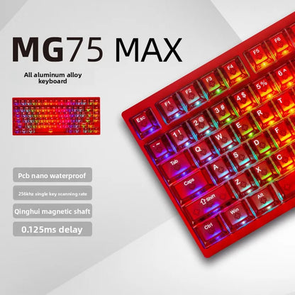 IROK MG75 PRO Mechanical Keyboard MG75 MAX Magnetic Switch 0.001RT Quick Release Gasket Structure 8K Low Latency Gaming Keyboard