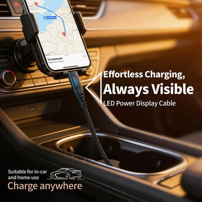 MFi Certified USB to Lightning Fast Charging Cable  6ft Nylon Braided, for iPhone 14/13/12 Series and Lightning Devices