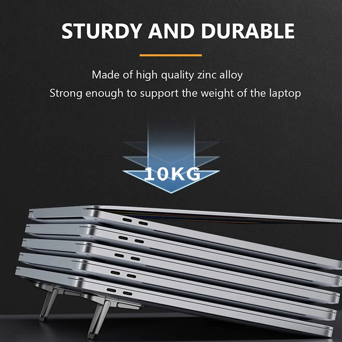 Adjustable Folding Laptop Stand Mini Legs Ultra-thin Portable Support Cooling Holder Invisible Bracket For Macbook Lenovo Laptop