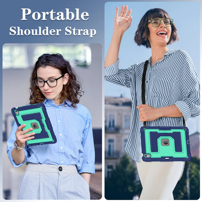 Heavy Duty Shockproof Case for iPad Air 13 11 M4/3/2 Air 4 5 Mini 6 A17 Pro Rugged Protective Cover with Pen Holder/Kickstand