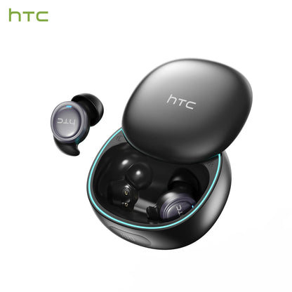 HTC NE96 Bluetooth 6.0 Wireless Earbuds Noise Cancelling Sleep Headphones 30H Battery Life Premium Acoustic Tuning Ultra-light