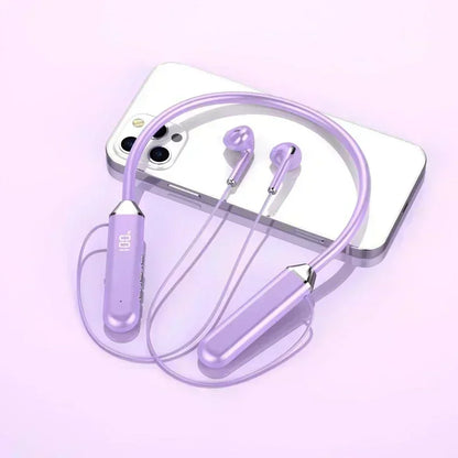 Wireless Neckband Bluetooth Earphones High Sound Quality Stereo Battery Display HD Voice Call Sports Headphones New Product 2025