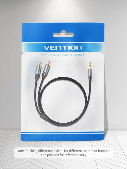 Vention RCA Cable 3.5mm to 2RCA Splitter Jack Audio Cable for Smartphone Amplifier Home Theater 3.5 AUX RCA TV Box Adaptador