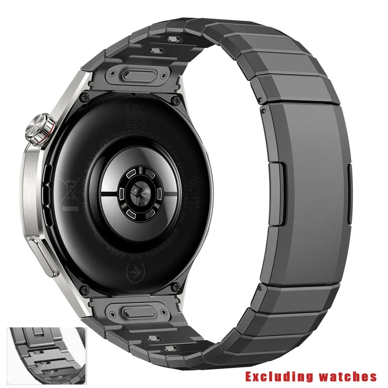 No Gaps Luxury Titanium Alloy Strap For Huawei Watch GT 5 Pro Metal Bracelet For Huawei Watch GT 5 Pro Business Band Correa