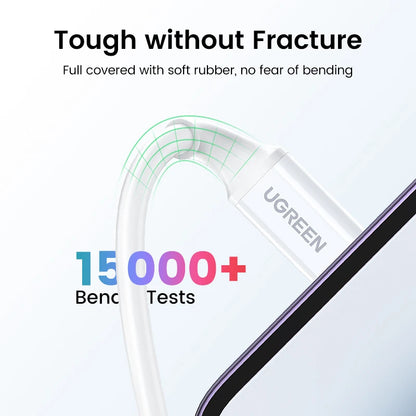 UGREEN MFi 20W PD USB C to Lightning Cable for iPhone 14 13 12 11 Fast Charging for Apple iPad Phone Charger 25cm 50cm 2m short