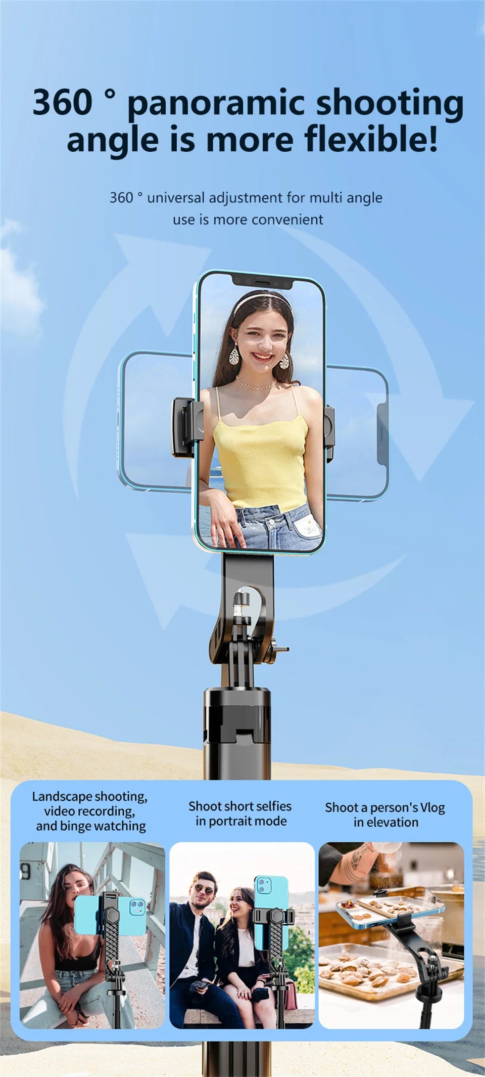 FANGTUOSI New Selfie Stick Universal Bluetooth Four-legged Tripod 1.3 Meter Mobile Phone Stand Anti-shake Live Broadcast