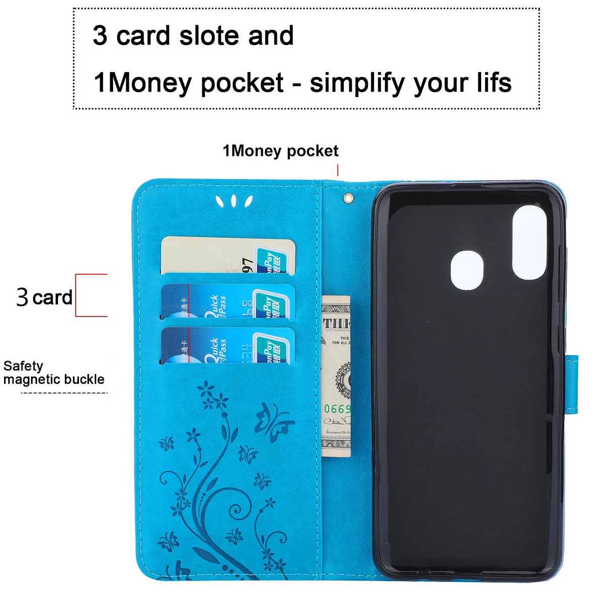 S8 S9 Plus S10 S20 FE S21 S22 S23 Ultra PU Leather Wallet Cover For Samsung Galaxy S23 FE S10 Plus Holder Flip Stand Phone Case
