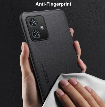 Luxury PU Leather Case For Motorola Moto G54 G64 Back Cover Matte Silicone Full Protection Phone Case For Motorola G64 G54 5G