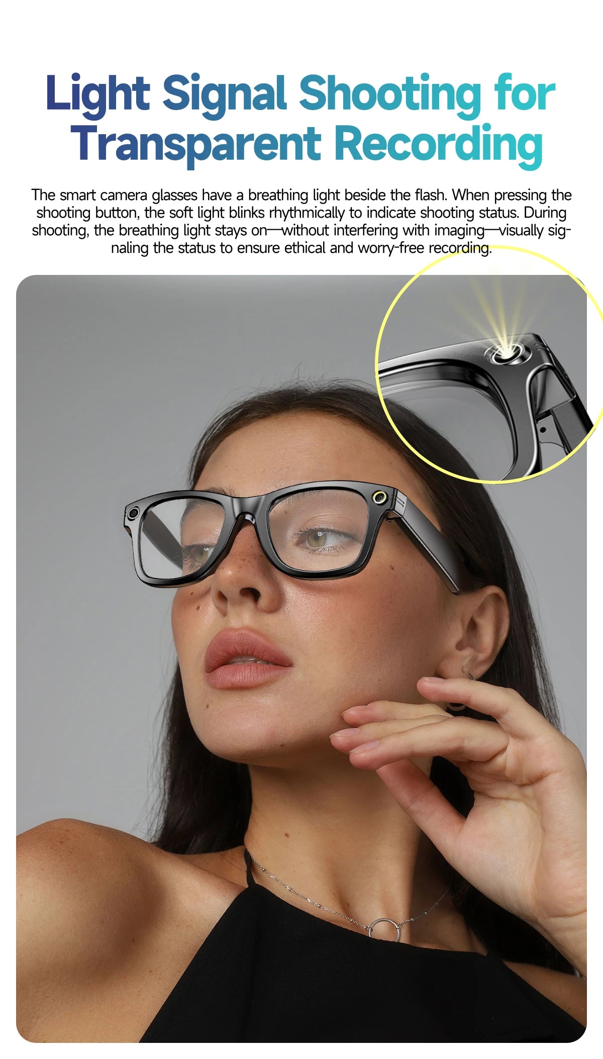TOP 1 for Meta AI Smart Glasses 13MP Camera Video Recording 100+ Languages Translation Sunglasses Bluetooth Call Music Play
