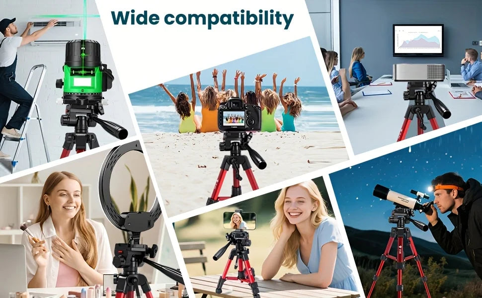24.8 Inch Lightweight Tripod for Smartphone 360 Rotation Live Broadcast Vlogging and Micro Single Camera Photography